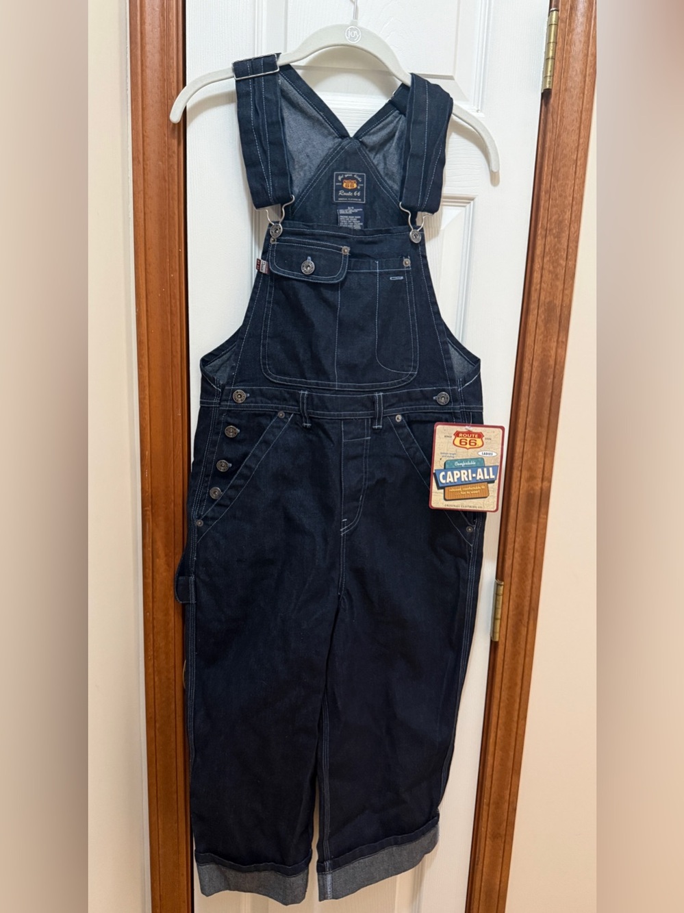 NWT vintage 90’s Route 66 woman’s Capri-All dark denim size 3/4